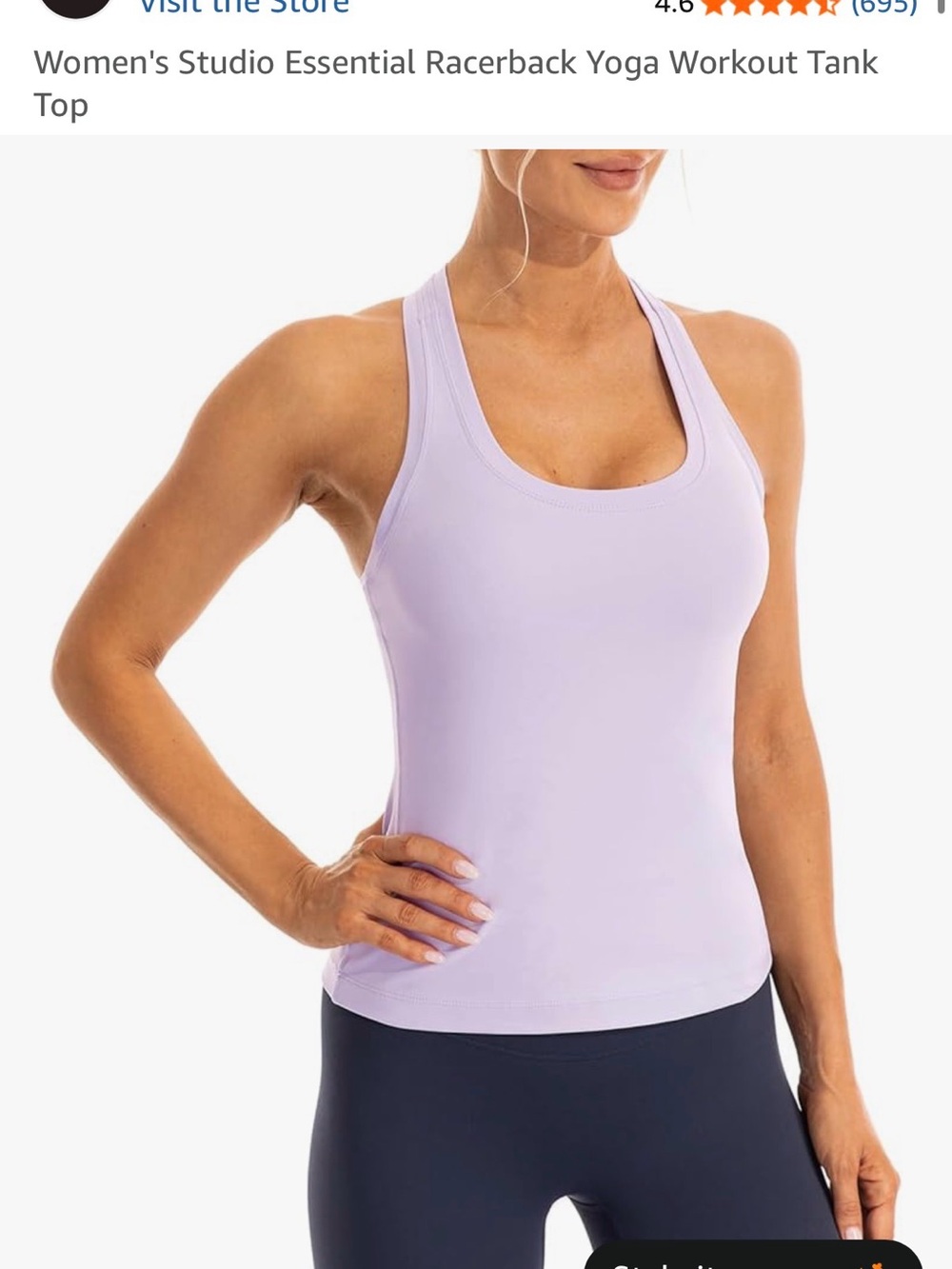 Ukaste Lavender Racerback Tank Top
